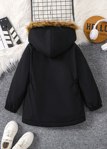 Черная демисезонная куртка SHEIN