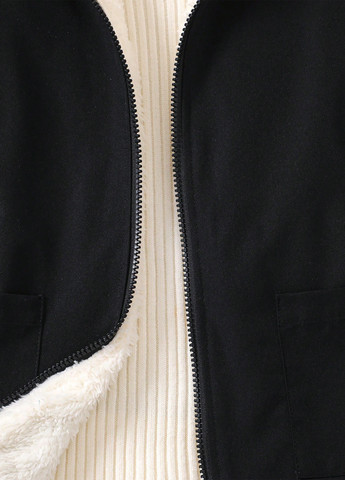 Черная демисезонная куртка SHEIN