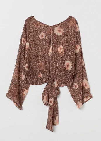 Коричнева блуза демісезон H&M