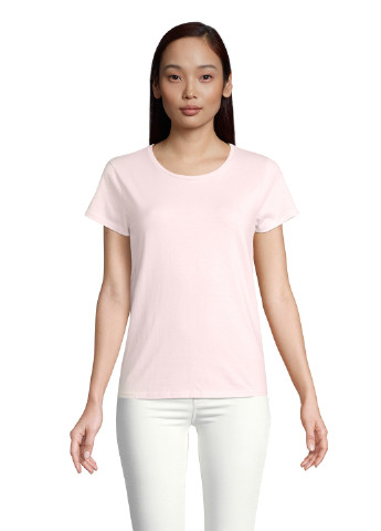 Светло-розовая летняя футболка Sol's