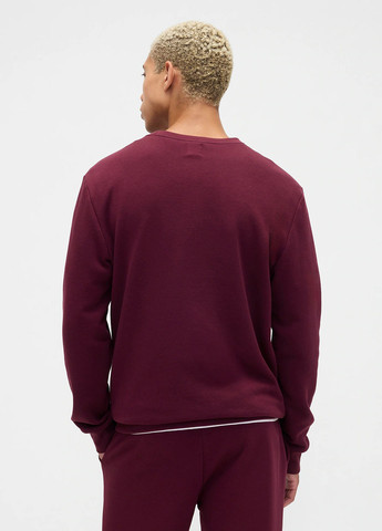 Бордовый свитшот Gap логотип без декора (366808672)