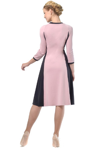 Светло-розовое кэжуал платье Lemon однотонное