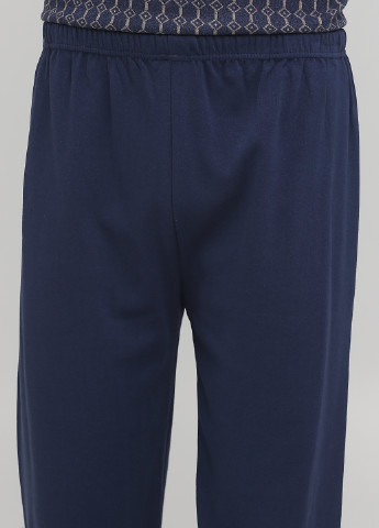Темно-синий демисезонный комплект плотный (лонгслив, брюки) Rimoli Pijama