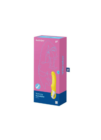 Мощный вибратор Vibes Yummy Sunshine с гибким стволом и стимулирующим рельефом, 12 режимов Satisfyer (256537665)