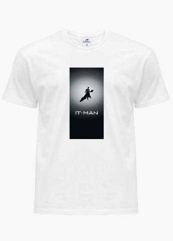 Біла футболка чоловіча це людина (it - man) білий (9223-2005) xxl MobiPrint