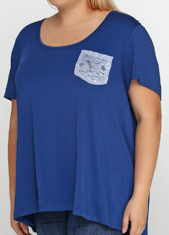 Серо-синяя летняя футболка Francesca's