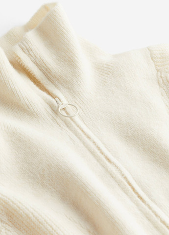 Кремовое кэжуал платье платье-свитер H&M однотонное