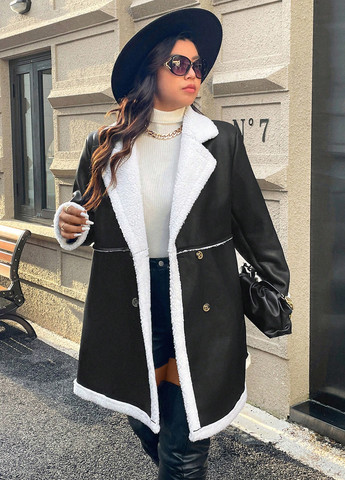 Черная зимняя куртка SHEIN