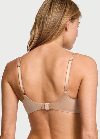 Бежевий бюстгальтер Victoria's Secret без кісточок поліамід