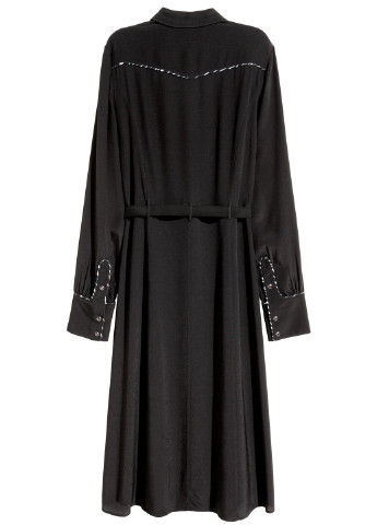 Черное кэжуал платье рубашка H&M