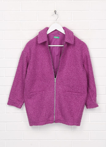 Фиолетовое демисезонное Пальто однобортное United Colors of Benetton