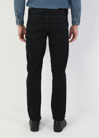 Черные демисезонные регюлар фит джинсы Colin's