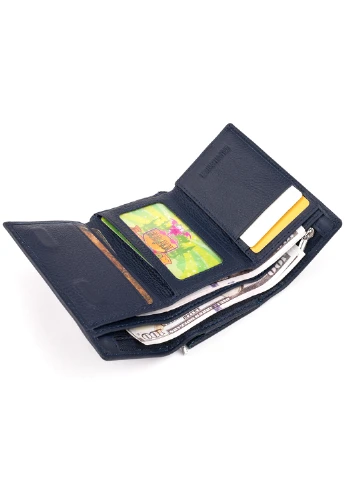 Жіночий шкіряний гаманець 12х7,5х2,5 см st leather (252129893)