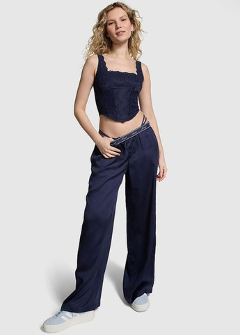 Синій демісезонний комплект (корсет, трусики) Victoria's Secret