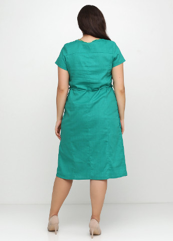 Зеленое кэжуал платье Ruta-S фактурное