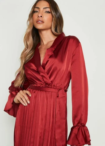 Коричневое платье Boohoo