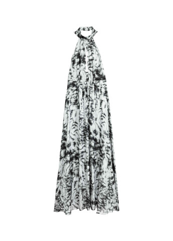 Светло-серое вечернее платье H&M