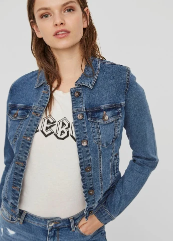 Синяя демисезонная куртка Vero Moda