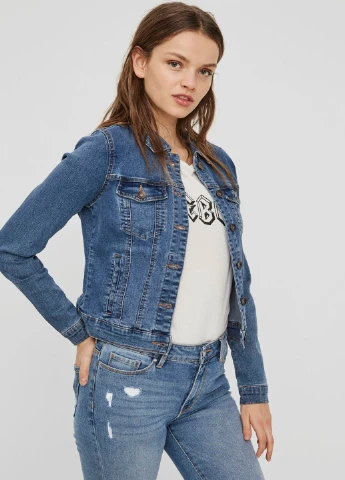 Синяя демисезонная куртка Vero Moda