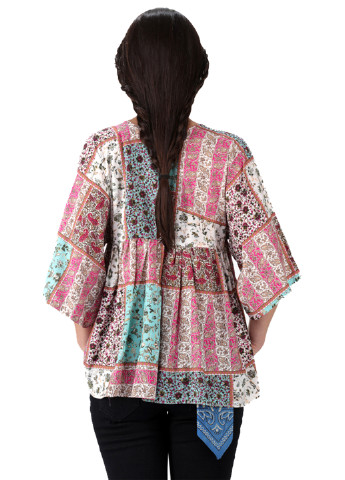 Комбинированная демисезонная блуза Яavin