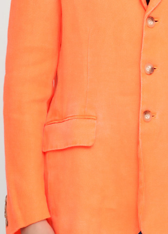 Кислотно-оранжевый женский жакет Ralph Lauren однотонный - демисезонный