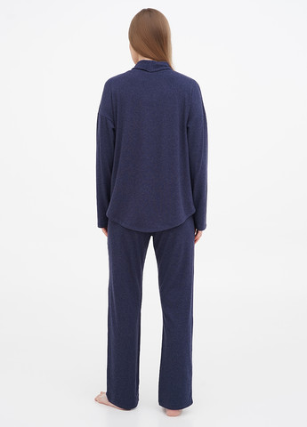 Синяя всесезон пижама (лонгслив, брюки) лонгслив + бриджи Lucci