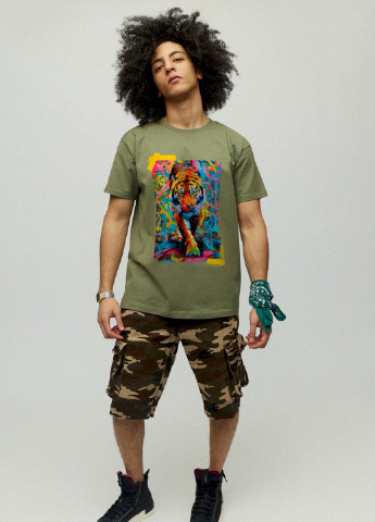 Хакі (оливкова) футболка чоловіча YAPPI