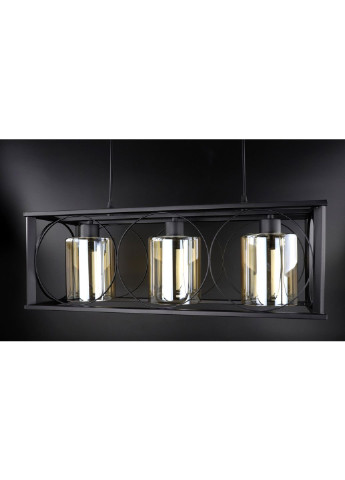 Люстра потолочная подвесная в стиле LOFT (лофт) 11825/3-br Черный 35х24х63 см. Sunnysky (253629225)