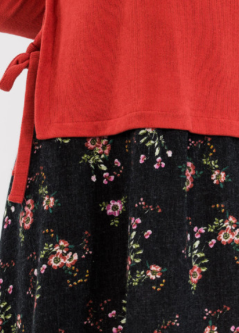 Комбинированное кэжуал платье Bebe Plus с цветочным принтом