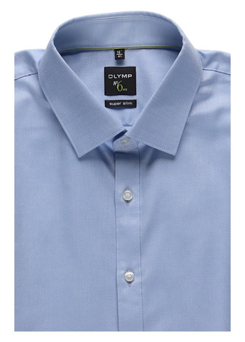 Светло-голубой кэжуал рубашка однотонная Olymp
