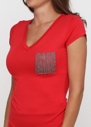 Червона літня футболка Sassofono