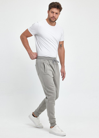 Светло-серые спортивные демисезонные джоггеры брюки Trend Collection