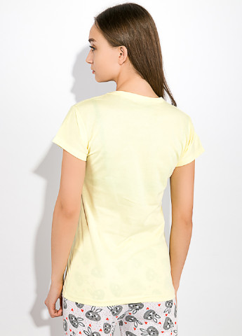 Жовта всесезон піжама (футболка, штани) Time of Style