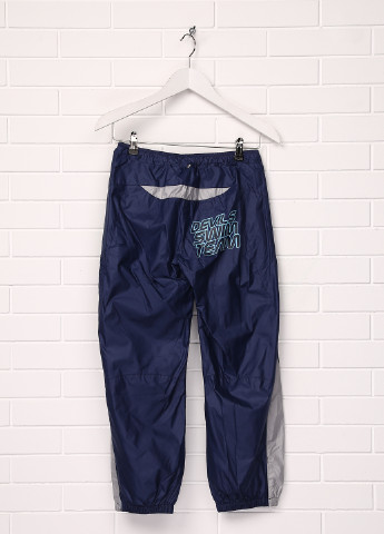 Темно-синие спортивные демисезонные брюки зауженные Roberto Cavalli Devils