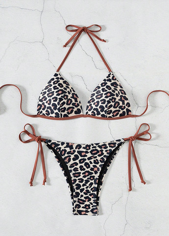 Комбинированный летний купальник (лиф, трусики) раздельный, бикини SHEIN