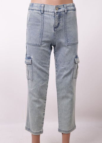 Голубые демисезонные карго джинсы Asos