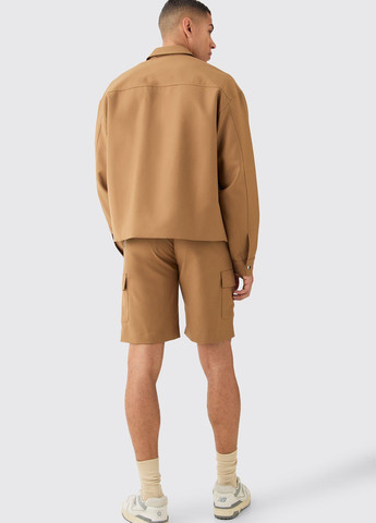 Светло-коричневая демисезонная куртка Boohoo