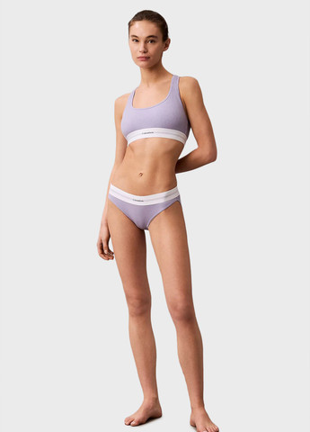 Бузковий топ бюстгальтер Calvin Klein без кісточок поліамід