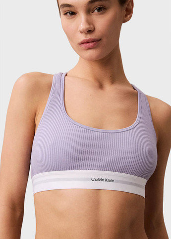 Бузковий топ бюстгальтер Calvin Klein без кісточок поліамід