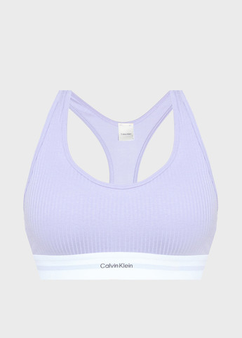 Бузковий топ бюстгальтер Calvin Klein без кісточок поліамід
