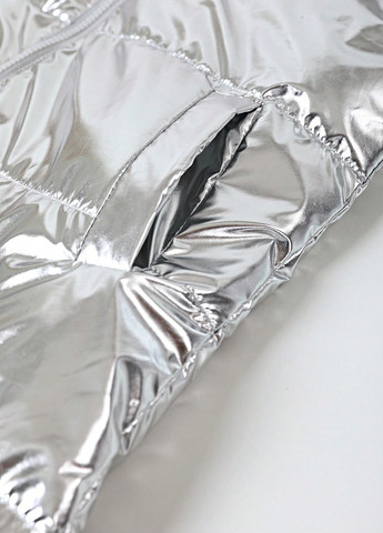 Срібний зимній Пуховик SHEIN