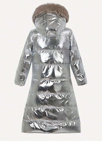 Срібний зимній Пуховик SHEIN