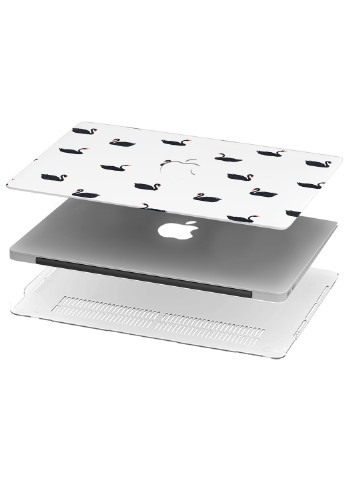 Чехол пластиковый для Apple MacBook Air 13 A1932 / A2179 / A2337 Паттерн Гуси (Pattern) (9656-2779) MobiPrint (219124410)