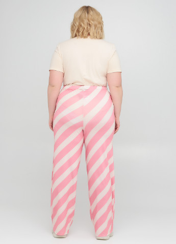 Розовые кэжуал демисезонные прямые брюки Boohoo