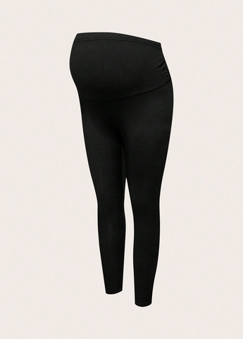 Черные демисезонные леггинсы для беременных (2шт.) SHEIN