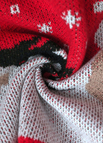 Комбинированное праздничный, кэжуал платье платье-свитер SHEIN с новогодним принтом