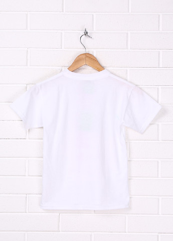 Белая летняя футболка Hanes