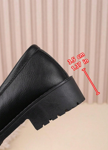 SHEIN Туфли лоферы черный з искусственная кожа, китай — демисезон (341743970)