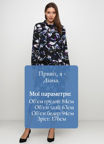 Костюм (блуза, юбка) Signature юбочный абстрактный чёрный кэжуал полиэстер