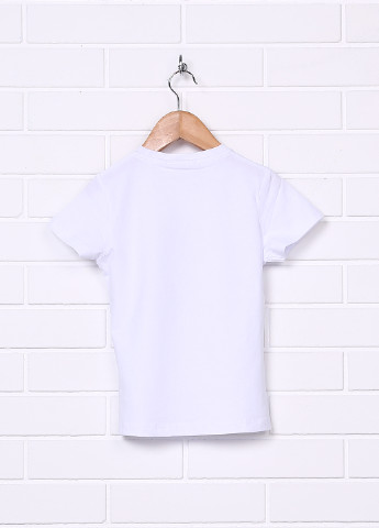 Белая летняя футболка с коротким рукавом Gaialuna